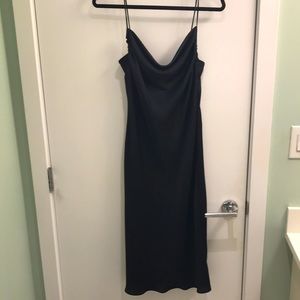 Black Zara slip dress